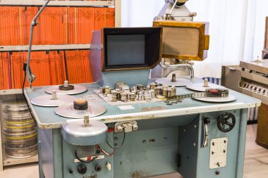 Münih, Almanya - 26 Kasım 2018: Alman Müzesi Bilim ve teknoloji başarı geçmişi verme pozlama müzik aleti temsil eder .