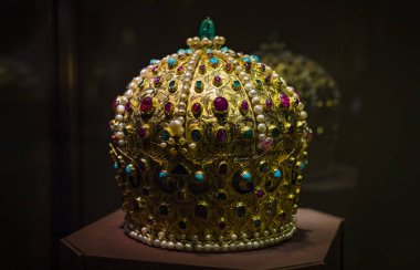 3 Eylül 2018, Viyana, Avusturya: Viyana Avusturya'da Habsburg Hanedanı Müzesi Hofburg Sarayı hazine. 