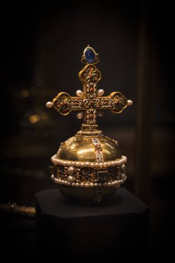 3 Eylül 2018, Viyana, Avusturya: Viyana Avusturya'da Habsburg Hanedanı Müzesi Hofburg Sarayı hazine. 
