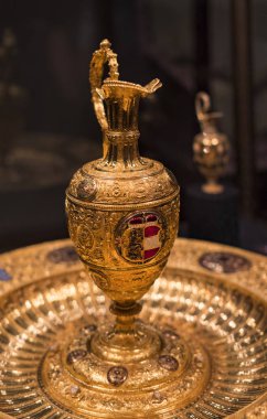 3 Eylül 2018, Viyana, Avusturya: Viyana Avusturya'da Habsburg Hanedanı Müzesi Hofburg Sarayı hazine. 
