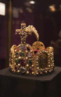3 Eylül 2018, Viyana, Avusturya: Viyana Avusturya'da Habsburg Hanedanı Müzesi Hofburg Sarayı hazine. 