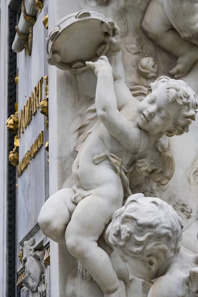 Elementos Arquitectónicos Del Monumento Mozart Creado 1896 Viena Austria — Foto de Stock