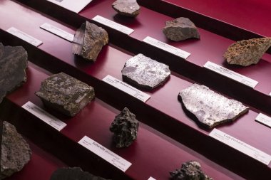 3 Eylül 2018, Viyana, Avusturya: göktaşları topluluğu temsil edilir Doğal Tarih Müzesi, Viyana. 