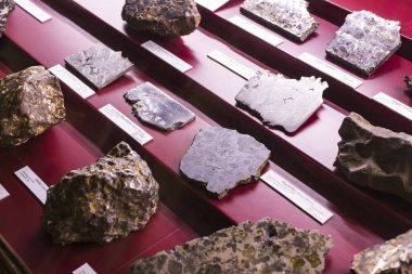 3 Eylül 2018, Viyana, Avusturya: göktaşları topluluğu temsil edilir Doğal Tarih Müzesi, Viyana. 