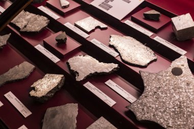 3 Eylül 2018, Viyana, Avusturya: göktaşları topluluğu temsil edilir Doğal Tarih Müzesi, Viyana. 