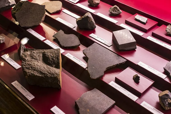 Сентября 2018 Вена Австрия Коллекция Метеоритов Представлена Музеем Естественной Истории — стоковое фото
