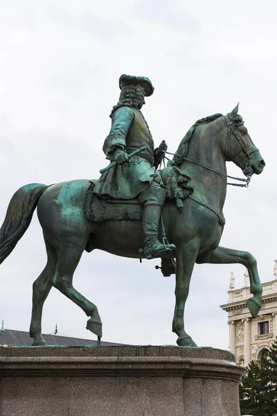 Pomnik Maria Theresa Wiedniu Placu Pobliżu Muzeum Historii Naturalnej — Zdjęcie stockowe