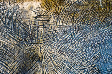 arka plan büyük çizikler ile renkli bakır metal 