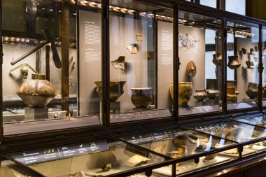 3 Eylül 2018, Viyana, Avusturya: Doğal Tarih Müzesi oluşturur geliştirme insanlık ev eşyaları ve lüks.