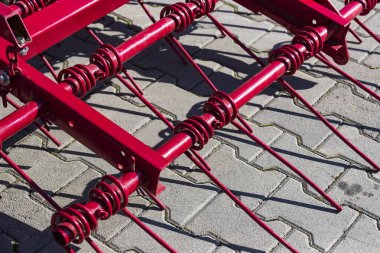 Tırmıklar yeni Tarım makineleri yakın çekim