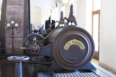 6 Haziran 2018, Milan, İtalya: teknolojik Teknik Müzesi adlı sonra Leonardo Da Vinci departmanı, gelişim, iletişim ve telekomünikasyon Fuarı.