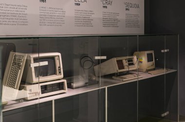 6 Haziran 2018, Milan, İtalya: teknolojik Teknik Müzesi adlı sonra Leonardo Da Vinci departmanı, gelişim, iletişim ve telekomünikasyon Fuarı.