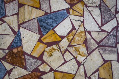 Çok renkli mozaik yakın çekim shot parçalarını arka plan.