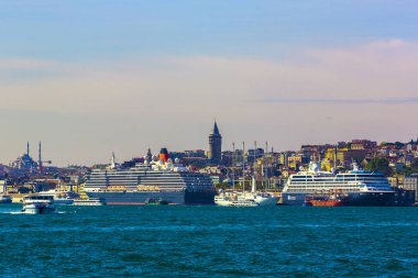  Haliç görünümünden kanal üzerinde Panoraması şehir pistleri