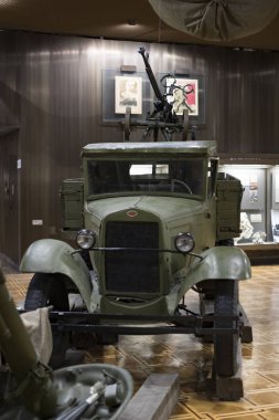 Kiev, Ukrayna 15 Mart 2019: Nesneleri ve bellek ve İkinci Dünya Savaşı tarihi anıt olarak sergi.