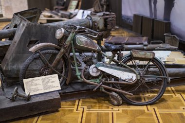 Kiev, Ukrayna 15 Mart 2019: Nesneleri ve bellek ve İkinci Dünya Savaşı tarihi anıt olarak sergi.