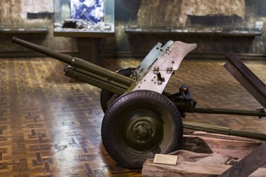 Kiev, Ukrayna 15 Mart 2019: Nesneleri ve bellek ve İkinci Dünya Savaşı tarihi anıt olarak sergi.