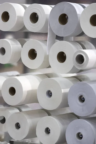 Fondo Muchos Rollos Papel Higiénico — Foto de Stock