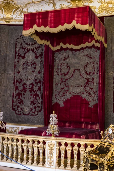 Münih, Almanya-27 Kasım 2018: müze Residenz (Münih Residenz) iç mobilya dekor unsurları, Bavyera kralları