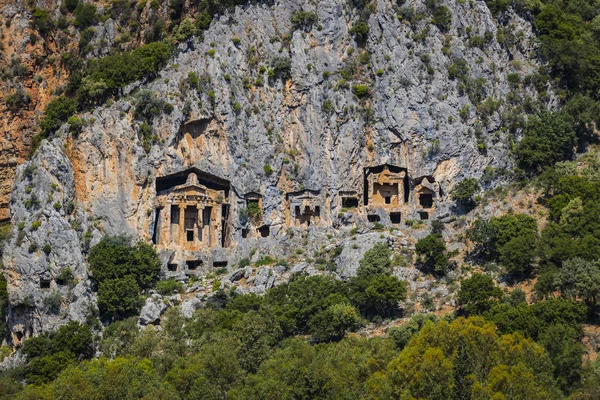 Ancient antique tombs of Lycian kings in the Taurus mountains