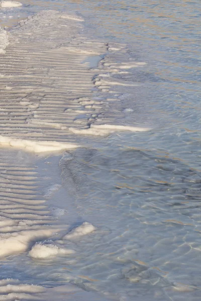 Dead Sea Salt Deposits Stones White Crystals — Stock Photo, Image