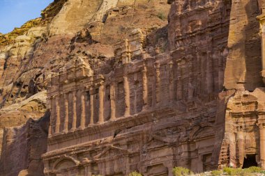 Antik kaya şehir Petra'dan Jordan turistik içinde terk edilmiş. 