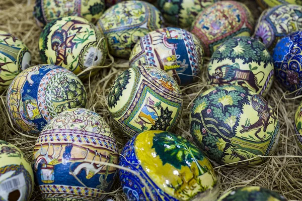 Jordania Amán Enero 2017 Pinturas Populares Tradicionales Árabes Sobre Huevos — Foto de Stock