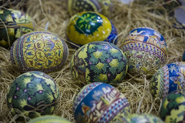 Jordania Amán Enero 2017 Pinturas Populares Tradicionales Árabes Sobre Huevos — Foto de Stock