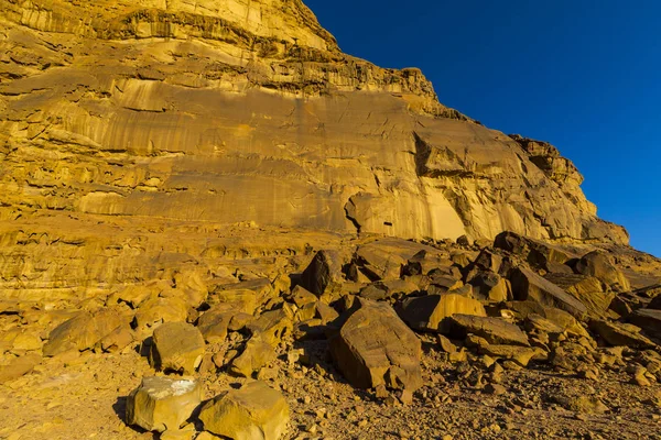 Wadi Rum Deserto Jordânia Pedra Areia — Fotografia de Stock