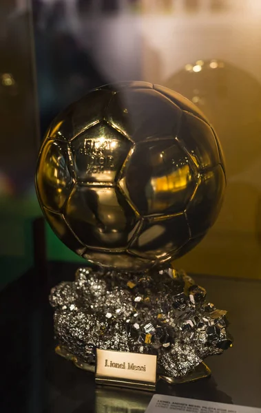 Barcelona Espanha Janeiro 2018 Museu Dos Troféus Das Taças Prêmios — Fotografia de Stock