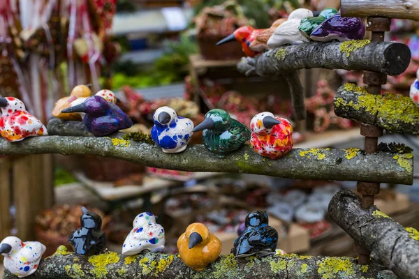 Munich Alemania Noviembre 2018 Tradicionales Recuerdos Cerámica Mercado Navidad Viktualienmarkt —  Fotos de Stock