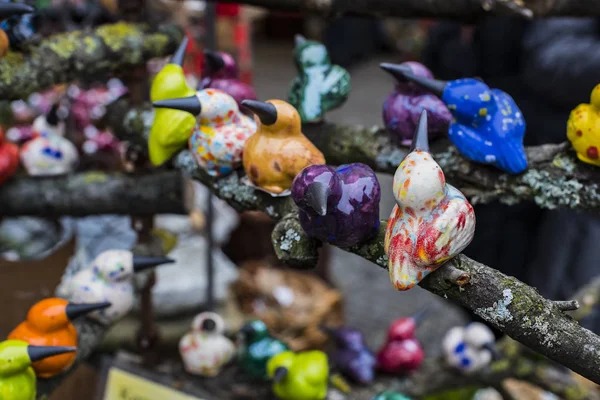 Munich Alemania Noviembre 2018 Tradicionales Recuerdos Cerámica Mercado Navidad Viktualienmarkt —  Fotos de Stock