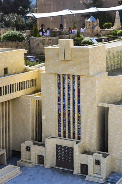 Latrun イスラエル 2017 ミニチュア戸外でイスラエルの建築建造物の博物館 — ストック写真