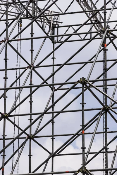 Background of bent metal sheets in the form of a grid.