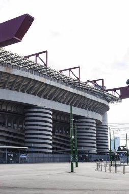 7 Haziran 2018, Milan, İtalya: öğeleri iç Stadyumu futbol takımları Inter ve Milan şehir San Siro. 