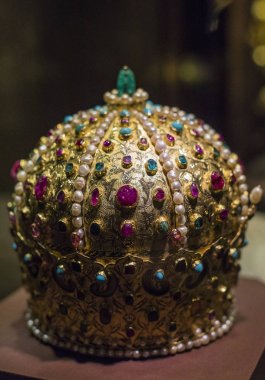 3 Eylül 2018, Viyana, Avusturya: Viyana Avusturya'da Habsburg Hanedanı Müzesi Hofburg Sarayı hazine. 