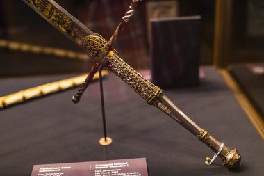 3 Eylül 2018, Viyana, Avusturya: Viyana Avusturya'da Habsburg Hanedanı Müzesi Hofburg Sarayı hazine.