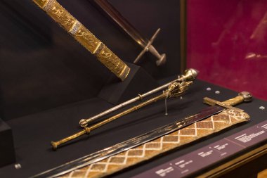 3 Eylül 2018, Viyana, Avusturya: Viyana Avusturya'da Habsburg Hanedanı Müzesi Hofburg Sarayı hazine.
