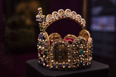 3 Eylül 2018, Viyana, Avusturya: Viyana Avusturya'da Habsburg Hanedanı Müzesi Hofburg Sarayı hazine.