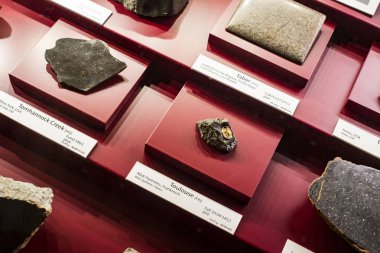 3 Eylül 2018, Viyana, Avusturya: göktaşları topluluğu temsil edilir Doğal Tarih Müzesi, Viyana. 