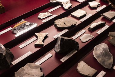 3 Eylül 2018, Viyana, Avusturya: göktaşları topluluğu temsil edilir Doğal Tarih Müzesi, Viyana. 