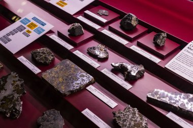 3 Eylül 2018, Viyana, Avusturya: göktaşları topluluğu temsil edilir Doğal Tarih Müzesi, Viyana. 