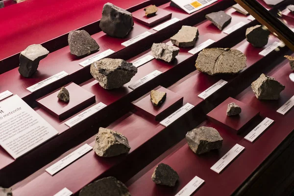 Сентября 2018 Вена Австрия Коллекция Метеоритов Представлена Музеем Естественной Истории — стоковое фото