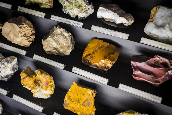 Septiembre 2018 Viena Austria Colección Minerales Piedras Metales Museo Historia — Foto de Stock