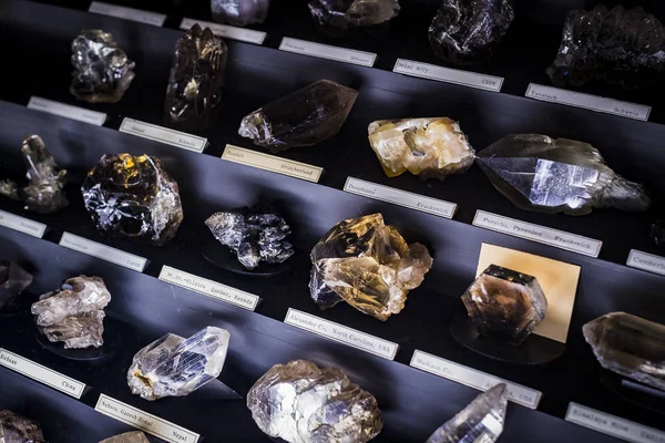 Septiembre 2018 Viena Austria Colección Minerales Piedras Metales Museo Historia — Foto de Stock