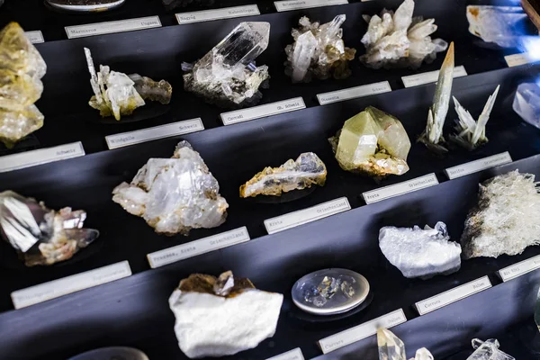 Septiembre 2018 Viena Austria Colección Minerales Piedras Metales Museo Historia — Foto de Stock