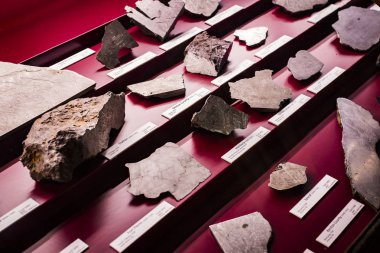 3 Eylül 2018, Viyana, Avusturya: göktaşları topluluğu temsil edilir Doğal Tarih Müzesi, Viyana. 