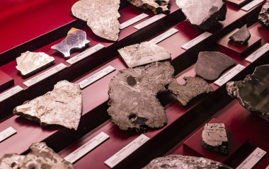 3 Eylül 2018, Viyana, Avusturya: göktaşları topluluğu temsil edilir Doğal Tarih Müzesi, Viyana. 