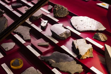 3 Eylül 2018, Viyana, Avusturya: göktaşları topluluğu temsil edilir Doğal Tarih Müzesi, Viyana. 