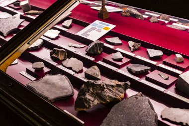 3 Eylül 2018, Viyana, Avusturya: göktaşları topluluğu temsil edilir Doğal Tarih Müzesi, Viyana. 